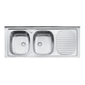 Lavaplatos Apoyo Doble Inox 93446/600 120x50x15 Esc Izquierda