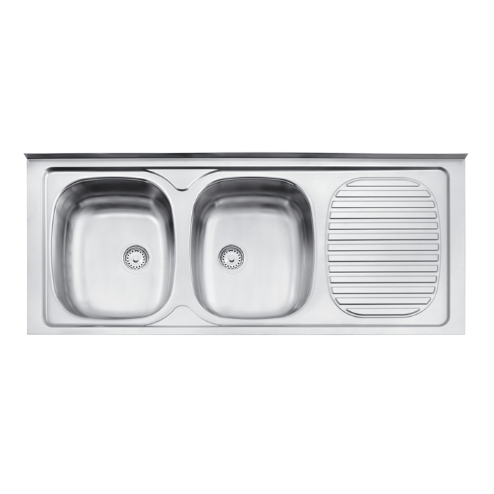 Lavaplatos Apoyo Doble Inox 93446/600 120x50x15 Esc Izquierda