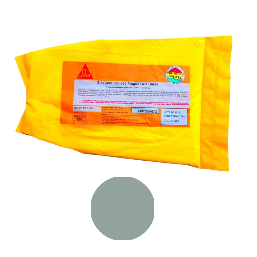 Pastina Sika Sikaceram-610 Frague Gris Garza 1kg
