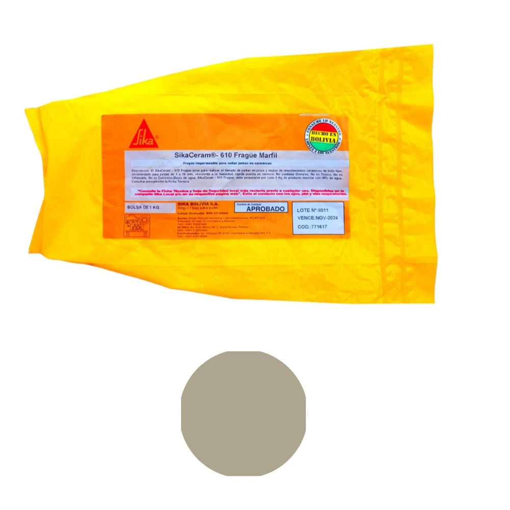 Pastina Sika Sikaceram-610 Frague Marfil 1kg