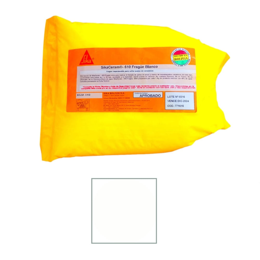 Pastina Sika Sikaceram-610 Frague Blanco 1kg