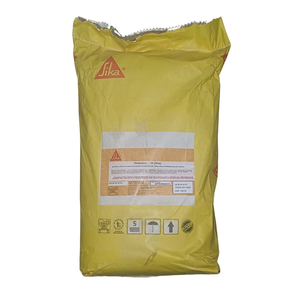 Impermeabilizante Sika SIKALASTIC-1K Gris 20kg