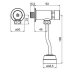 Llave de Paso Mingitorio Pressmatic FV 362.01CR