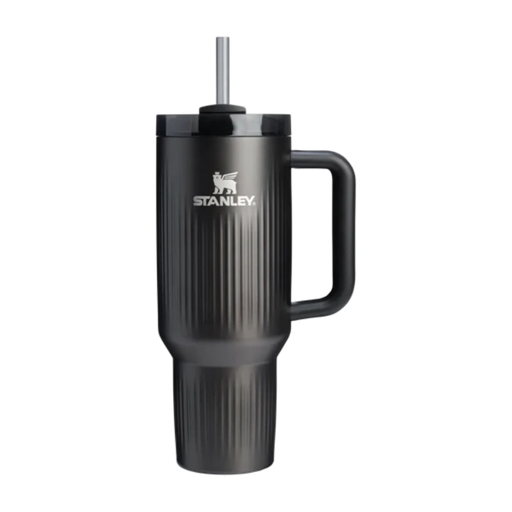 Quencher 2.0 1.18Lt - 40oz Txture Tumb Fluted Black Gloss