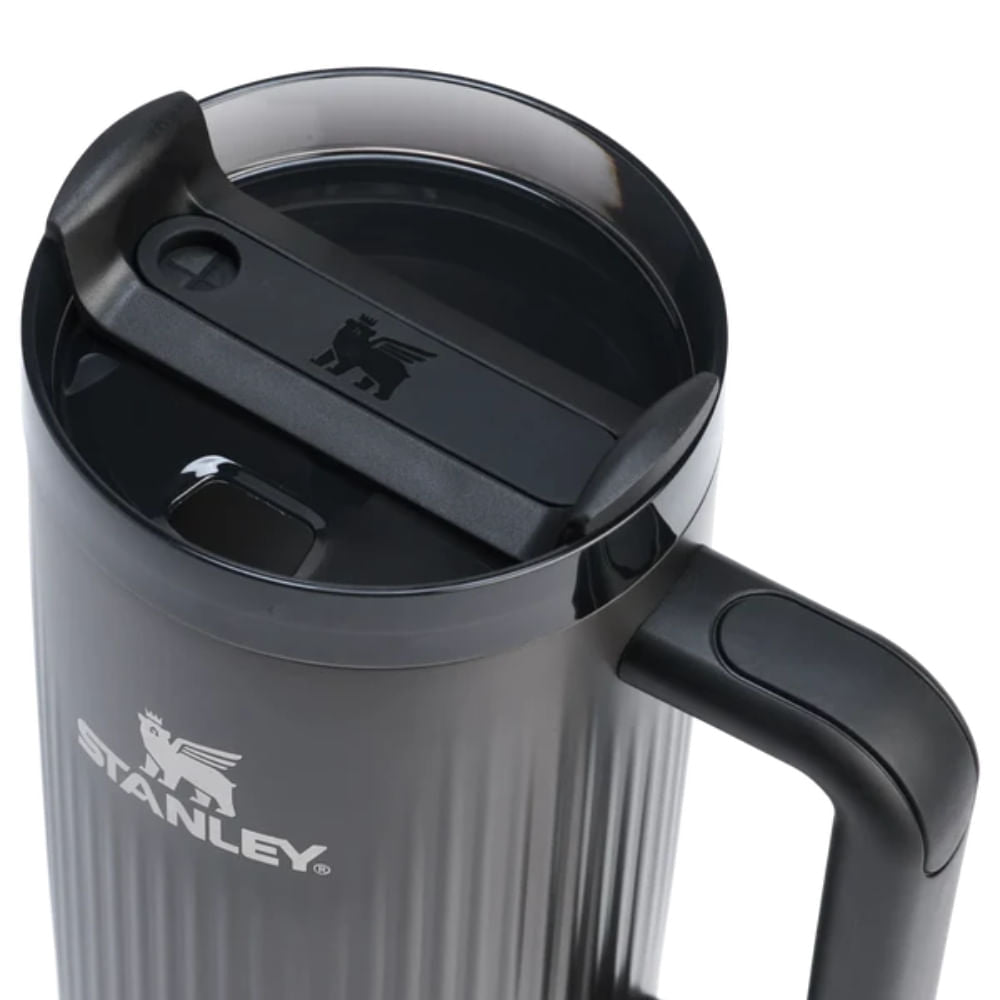 Quencher 2.0 1.18Lt - 40oz Txture Tumb Fluted Black Gloss