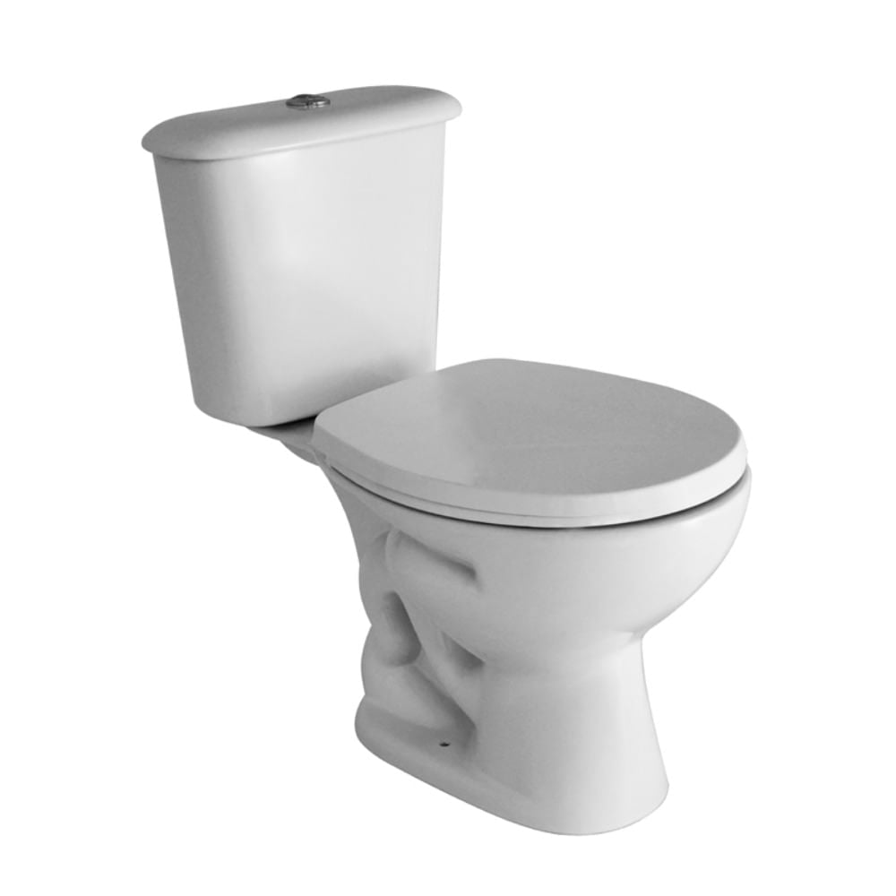 Inodoro Ferrum Andina Blanco Boton Simple con Asiento TSPX