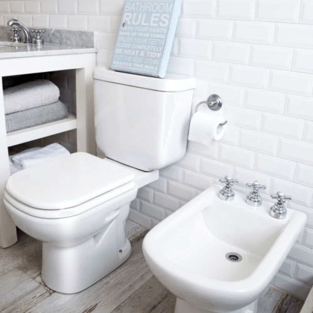 Inodoro Ferrum Bari Blanco Descarga Doble con Asiento TKXP