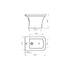 Bidet Ferrum Milena Blanco BDF3J