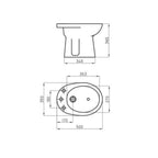 Bidet Ferrum Andina Blanco BEA1F AND-BI-100-BL