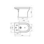 Bidet Ferrum Varese Blanco BJA3F