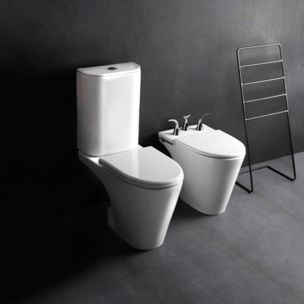 Inodoro Ferrum Marina Blanco Descarga Doble con Asiento THXUS