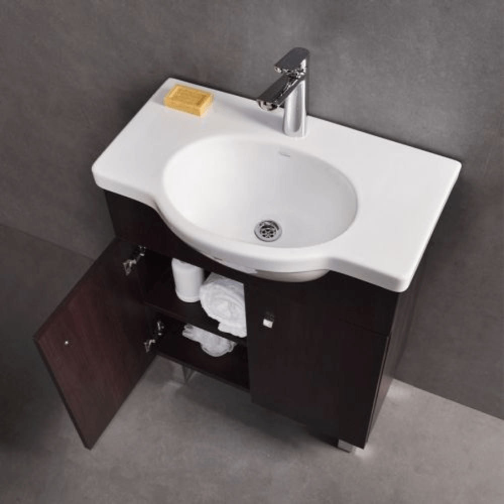 Vanitory Venecia 64cm 3H Blanco Mueble Wengue piso