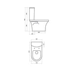 Inodoro Ferrum Varesse Blanco Descarga Doble con Asiento TTXUS