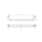 Barra de Apoyo Fijo 65cm Ferrum VEFR6 Blanco