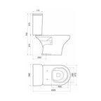 Inodoro Ferrum Veneto Blanco Descarga Doble con Asiento TTXUS