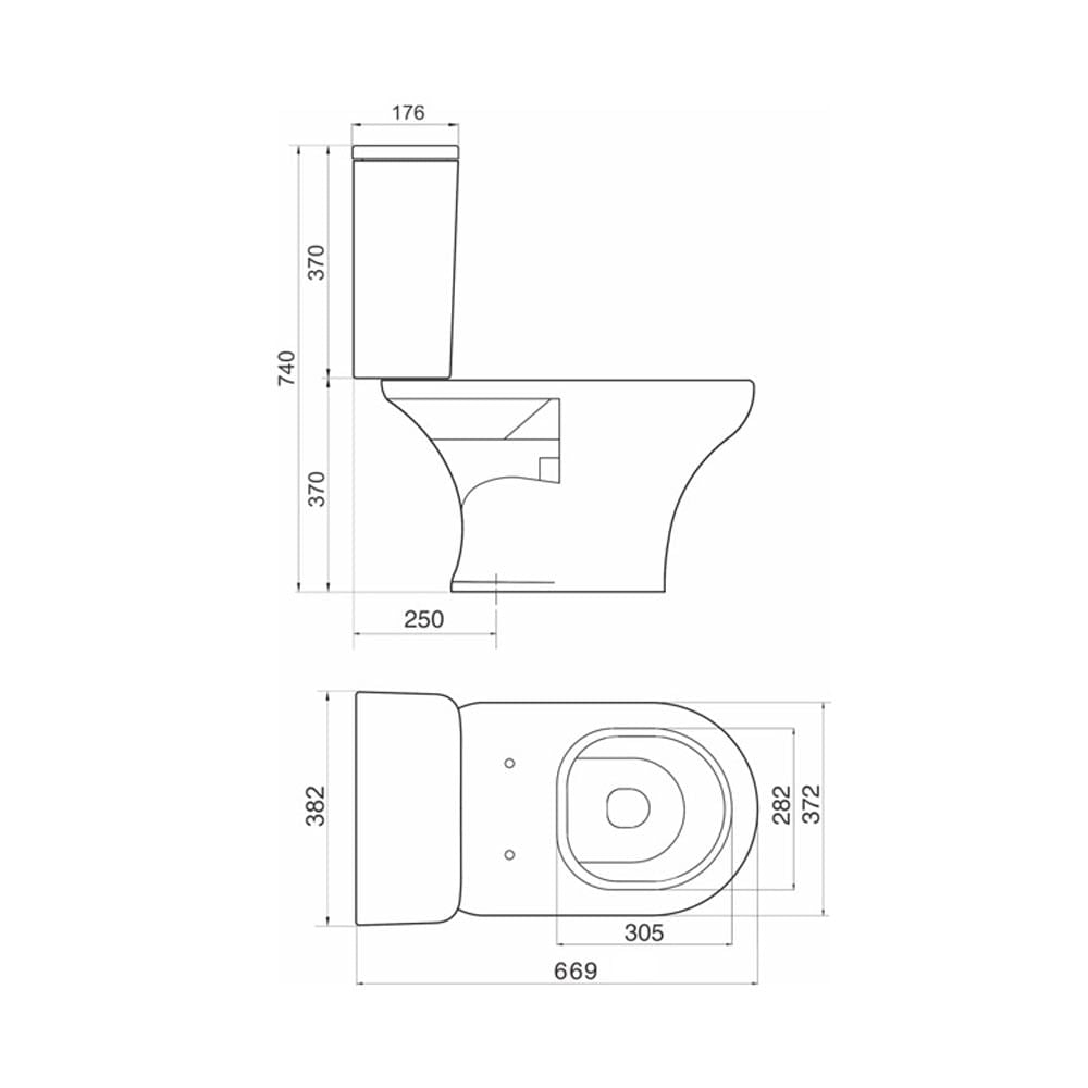 Inodoro Ferrum Veneto Blanco Descarga Doble con Asiento TTXUS