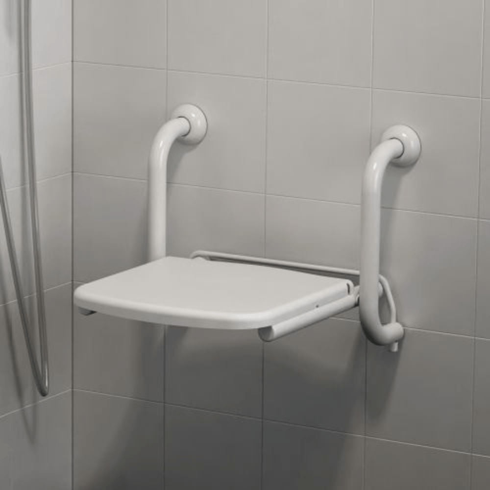 Silla Rebatible para Ducha Ferrum VTES Blanco