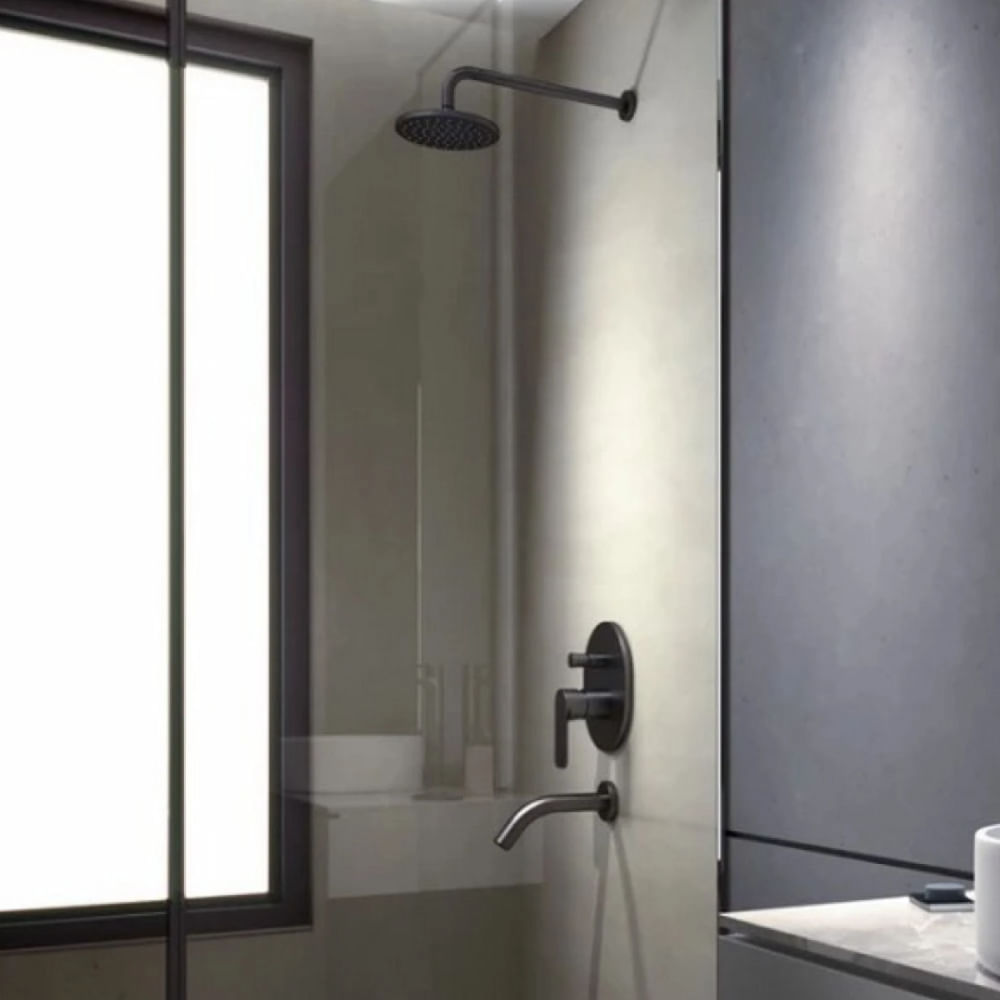 Mezcladora Monocomando FV Negro Coty D9/106 Bañera sin Ducha
