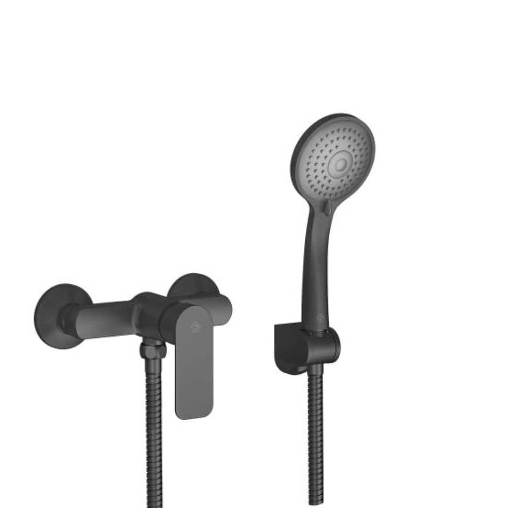 Mezcladora Monocomando FV Negro Coty D9/311 Ducha Movil