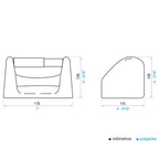 Portarrollo Ferrum B567 Blanco