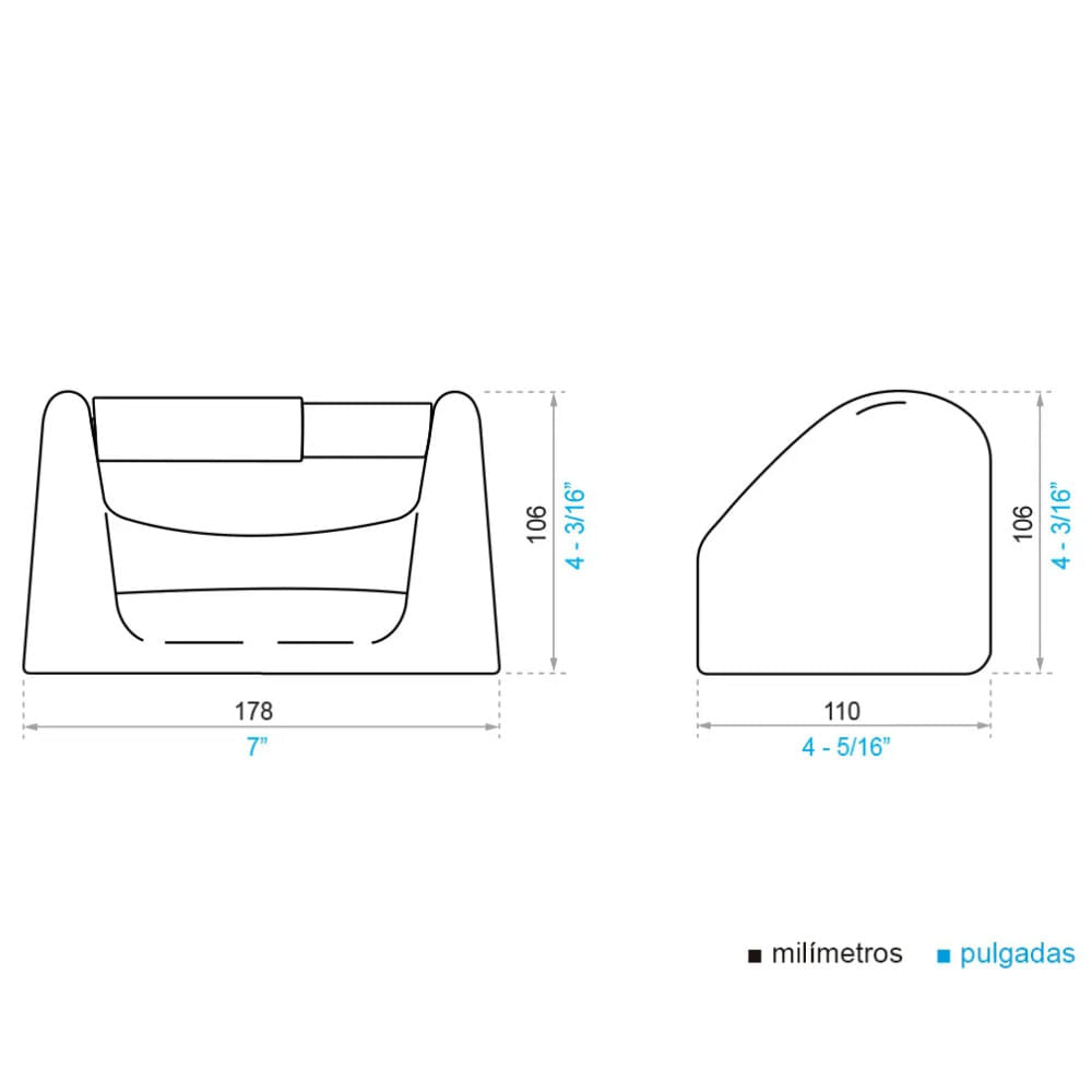 Portarrollo Ferrum B567 Blanco
