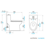 Inodoro OnePiece FV Cannes Blanco con asiento