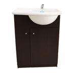 Mueble Vanitory Piso Avignon 65cm Wengue Puerta Lisa