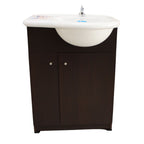 Mueble Vanitory Piso Avignon 65cm Wengue Puerta Lisa