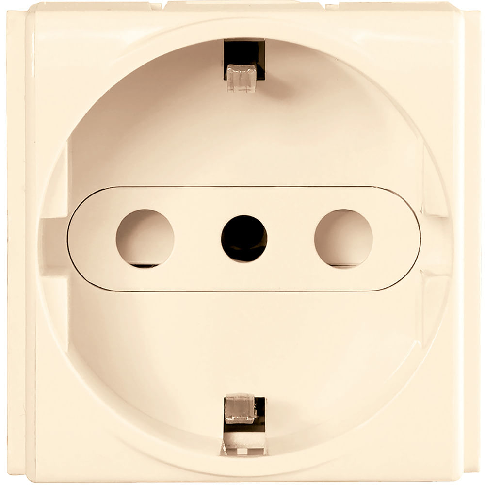 Modulo Tramontina 57119/036 Marfil Tomacorriente Schuko 16amp