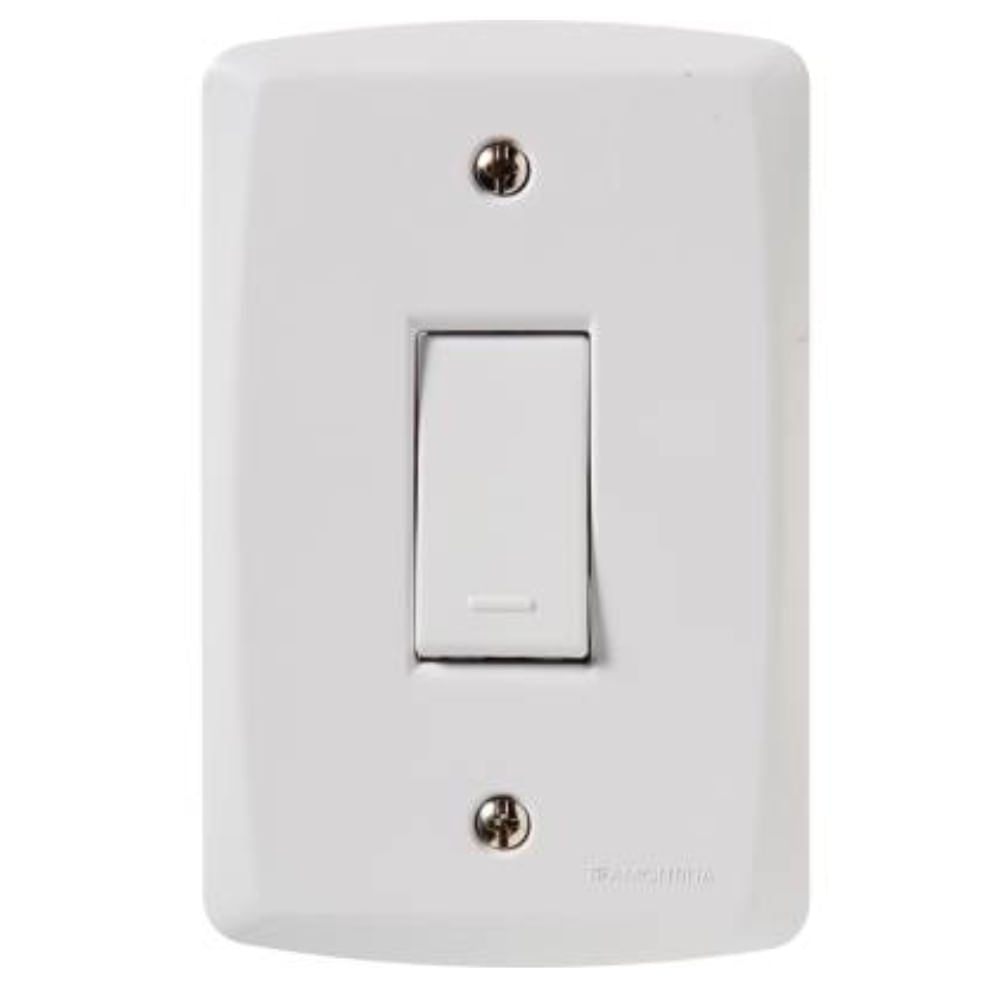 Placa Electrica Tramontina Lux2 Blanco 57145/001 1 Interruptor 10A