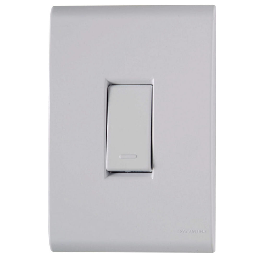 Placa Electrica Tramontina Liz Blanco 57170/001 1 Interruptor 10A