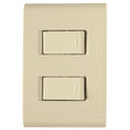 Placa Electrica Tramontina Liz Beige 57171/040 2 Interruptor 10A