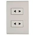 Placa Electrica Tramontina Liz Beige 57171/043 2 Enchufe 2P 15A