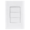 Placa Electrica Tramontina Giz Blanco 57230/040 2 Interruptor 10A