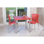 Mesa Cuadrada Tramontina Mona 92350/040 Roja