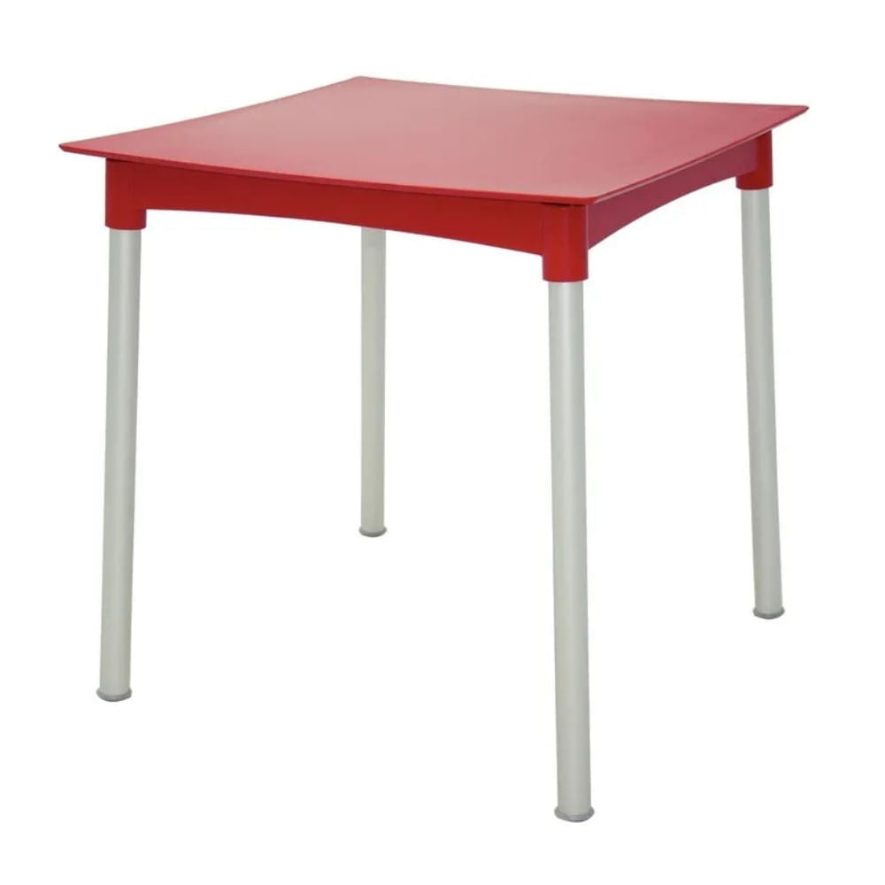 Mesa Cuadrada Tramontina Diana 92352/040 Roja