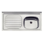 Lavaplatos Apoyo Simple Inox 93422/500 100x50 Es Izquierdo
