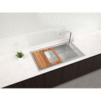Lavaplatos Encastre Simple Inox 93894/113 86x50x22 con accesorios