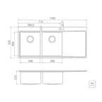 Lavaplatos Encastre Simple Inox Smooth 93927/103 100x52x22.3