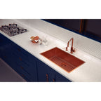 Cubeta Cocina Rectangular Simple Quadrum 94000/403 74x44x20.5 Pink Gold