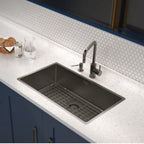 Cubeta Cocina Rectangular Simple Quadrum 94000/3503 74x44x20.5 Black