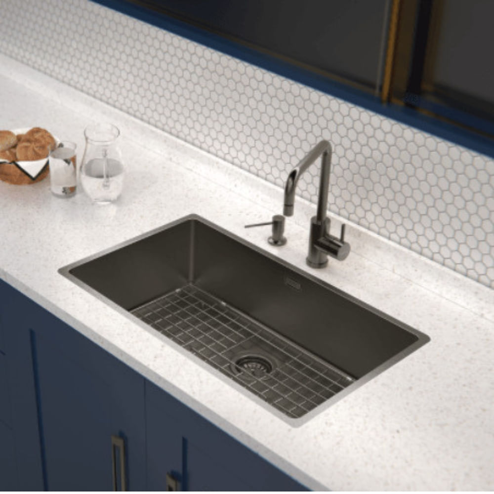 Cubeta Cocina Rectangular Simple Quadrum 94000/3503 74x44x20.5 Black