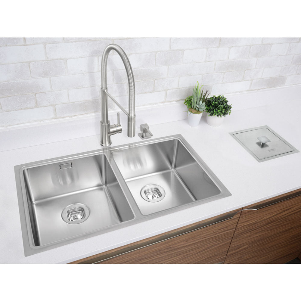 Cubeta Cocina Rectangular Doble Quadrum 94009/103 71x40x20.5