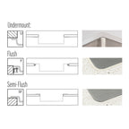 Cubeta Cocina Rectangular Doble Quadrum 94009/103 71x40x20.5
