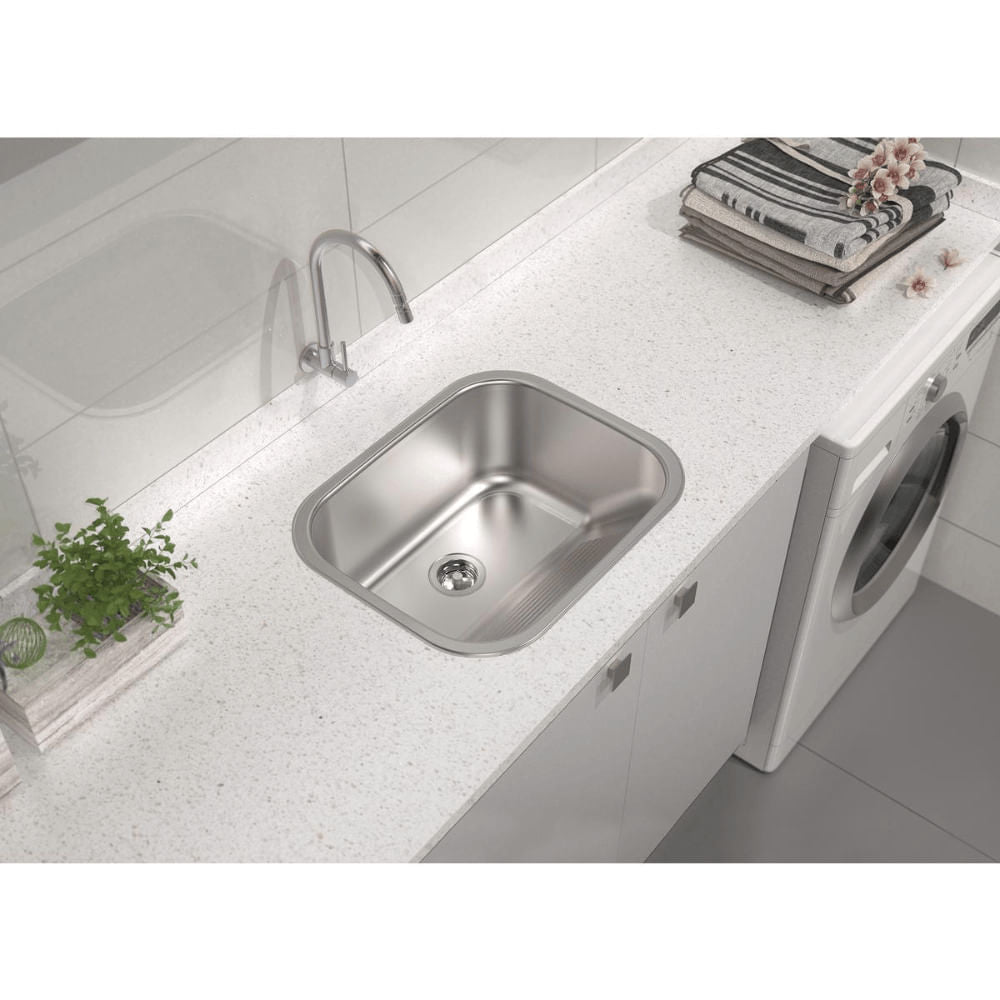 Lavadero Simple Tramontina 94400/107 Sat 50x40x22.5 Encastrar