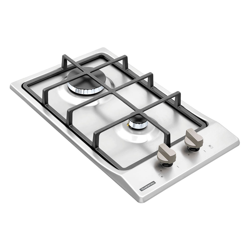Placa Coccion Inox Gas 2 Quemador 94700/224 30x50
