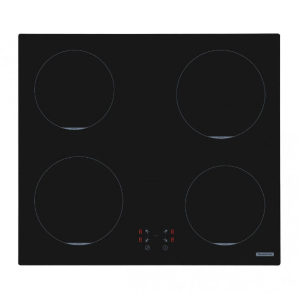 Placa Coccion Vidrio Electrico 4 Quemador 94751/022 59x52 Negro Induccion