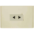Placa Electrica Tramontina Liz Beige Vertical 1 Enchufe 2P Universal 15A