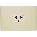Placa Electrica Tramontina Liz Beige Vertical 1 Enchufe 2P+T Universal 15A