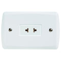 Placa Electrica Tramontina Lux2 Blanco Vertical 1 Enchufe 2P Universal 15A